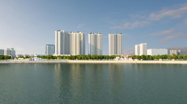 Gelexia Riverside được thừa hưởng những ưu ái khi nằm cạnh hồ Yên Sở.
