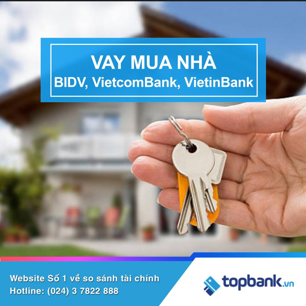 Vay mua nhà BIDV, Vietcomban, vietinbank