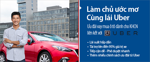 Ngân hàng Bảm Việt cho vay mua Uber