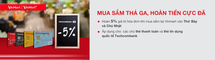 khuyến mãi thẻ tín dụng Techcombank