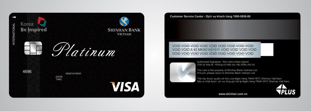 Thẻ tín dụng Visa Platinum ngân hàng Shinhan Bank