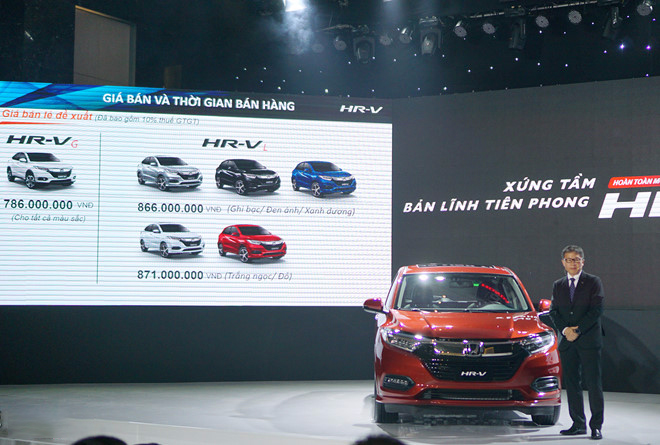 Mẫu xe Honda HRV bán tại Việt Nam