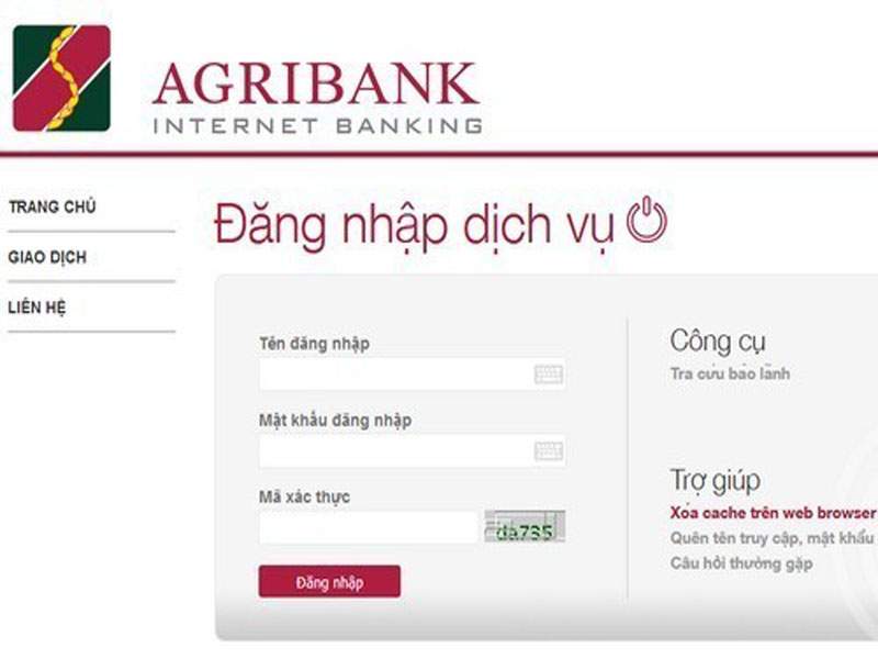 Tìm lại số tài khoản Agribank qua Internet banking - ảnh minh họa