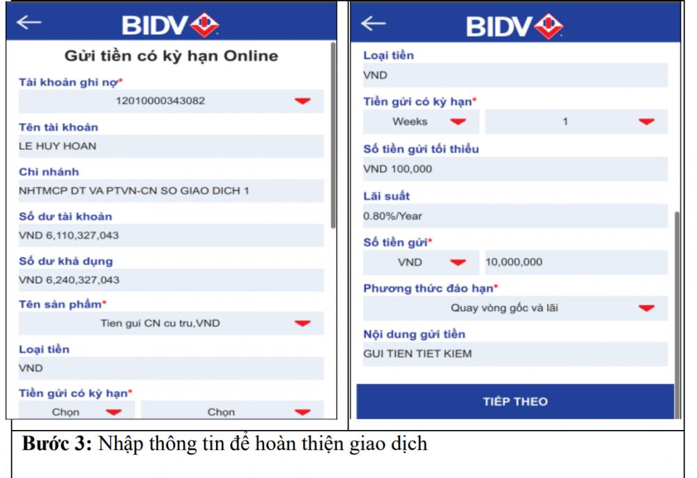 Mở sổ tiết kiệm BIDV Online với BIDV SmartBanking - ảnh minh họa 