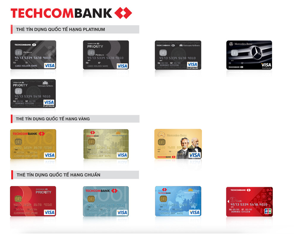 Thẻ tín dụng Techcombank - ảnh minh họa 