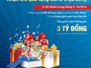 Giao dịch là có quà tại 6 chi nhánh mới của VietinBank