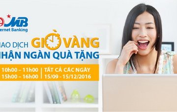 MB triển khai chương trình eMB – Giao dịch giờ vàng, nhận ngàn quà tặng