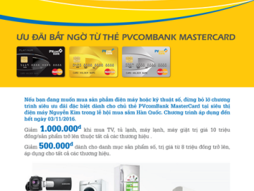 Lễ hội mua sắm Hàn Quốc cùng PVcomBank