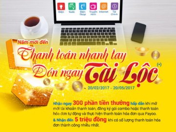 Năm mới đến, thanh toán nhanh tay, đón ngay tài lộc cùng Nam A Bank