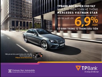 TPBank ưu đãi lãi suất khi mua Mercedes-Benz