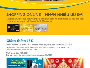 Shopping Online – Nhận nhiều ưu đãi với thẻ tin dụng PVcomBank