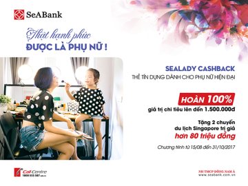 SeABank phát hành thẻ tín dụng quốc tế SeALady Cashback dành riêng cho phụ nữ
