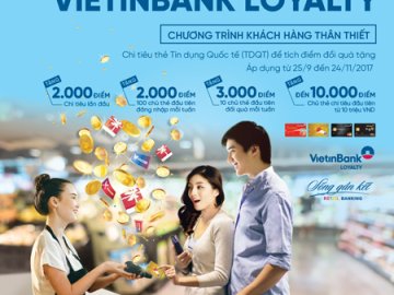 Quẹt thẻ đã tay, nhận quà ngay cùng thẻ tín dụng VietinBank Loyalty