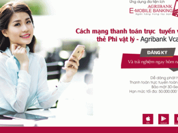 Agribank tham gia cách mạng thanh toán trực tuyến với thẻ Phi vật lý - Agribank Vcard