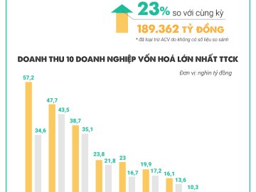 [Infographic] 10 DN vốn hóa lớn nhất TTCK làm ăn ra sao sau 9 tháng?