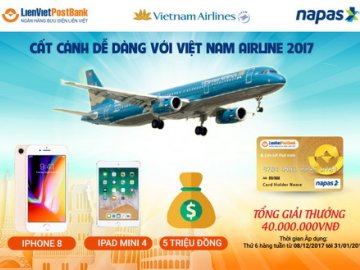 Cất cánh dễ dàng với Vietnam Airlines và Thẻ LienVietPostBank MasterCard