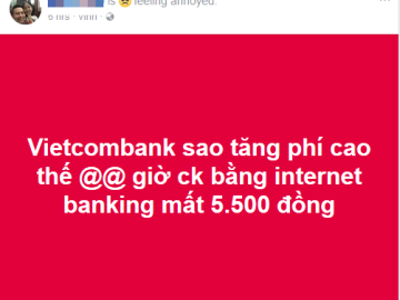 Vietcombank tăng phí dịch vụ SMS Banking lên 11.000 đồng và thu phí chuyển tiền cùng hệ ...