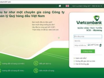 Website giả mạo ngân hàng Vietcombank đánh cắp tài khoản người dùng