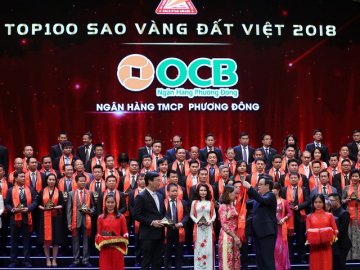 OCB ghi danh Top 100 Sao vàng Đất Việt 2018