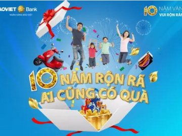 10 năm thành lập - Ngàn ưu đãi lớn trong ngày 14/1/2019 tại Bảo Việt Bank