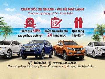 Nissan Việt Nam tung chương trình khuyến mãi hấp dẫn trong tháng 4/2019