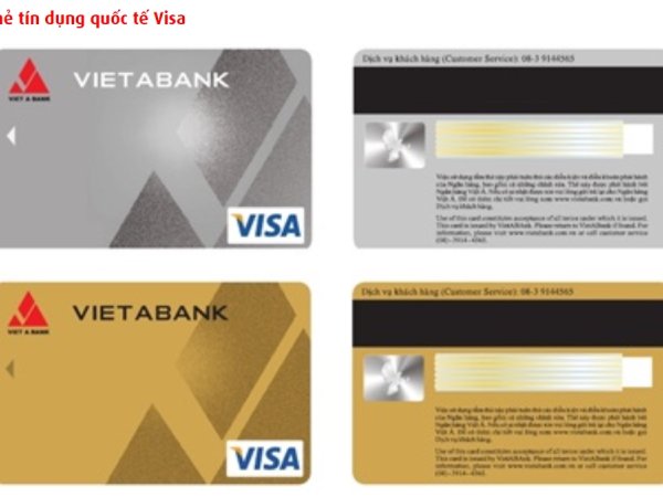 Các loại thẻ tín dụng quốc tế của ngân hàng VietABank