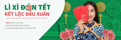 Lì xì đón tết - Kết lộc mùa xuân cùng VPBank