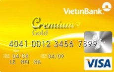 Ngân hàng VietinBank - Thẻ Cremium Visa Vàng