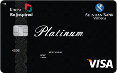 Ngân hàng ShinhanBank - Thẻ Visa Bạch kim - Korea Be Inspired