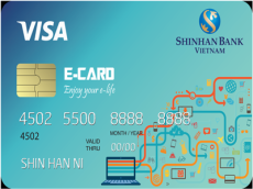 Ngân hàng ShinhanBank-  Thẻ tín dụng quốc thế Visa cá nhân Shinhan E-card